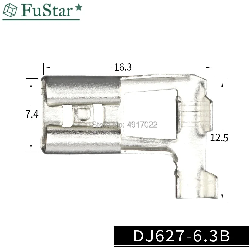 10set=20pcs 6.3mm Right Angle Flag L Type Crimp Terminal Spade Connector + Cover Cold-Pressed terminal 6.3 mm Flag-shaped spring