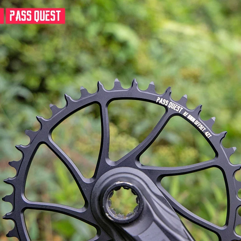 PASS QUEST RACEFACE Crank 0mm Offset Bicycle Chainring Width Narrow Direct Mount Chain Wheel 30T-48T for RACEFACE/EASTON