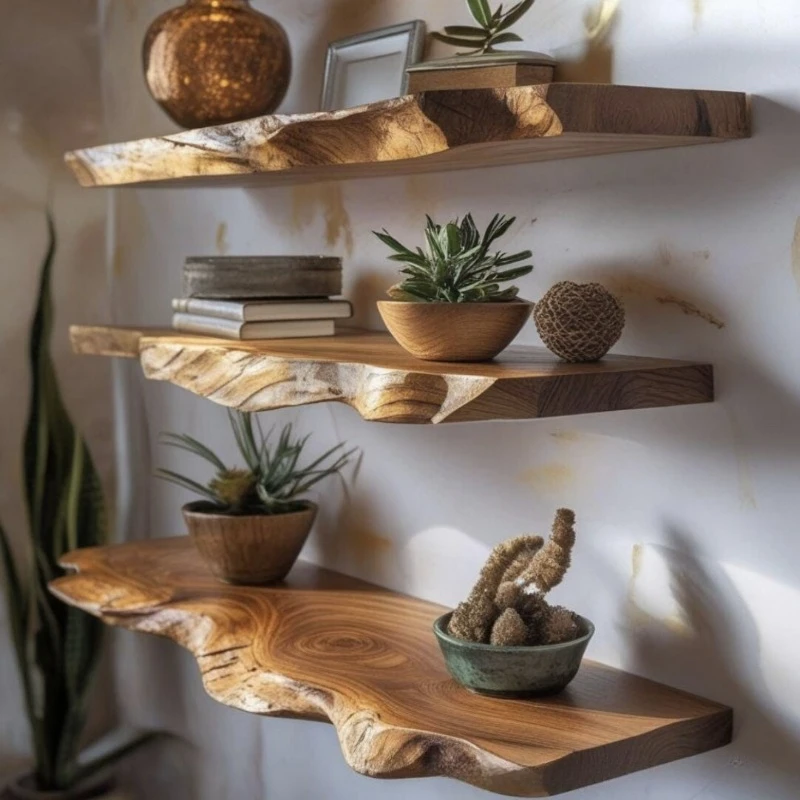 Floating Wall Storage Holders Flowerpot Figurines Displays Racks Wall Wine Bottle Organizer Holder Living Room Supplies Shelves