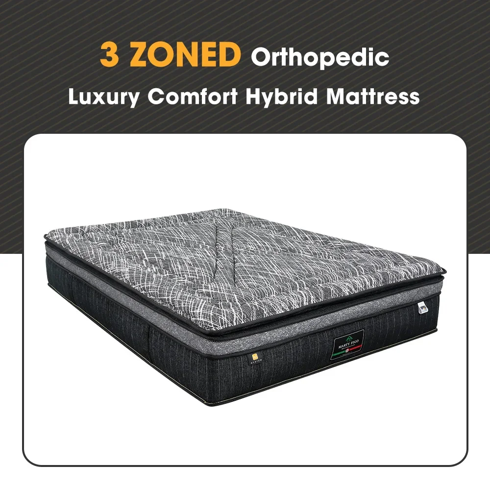 Hot sale luxury 5/7 star hotel mattress pillow euro top queen king latex bonnell pocket spring mattress with cooling memory foam