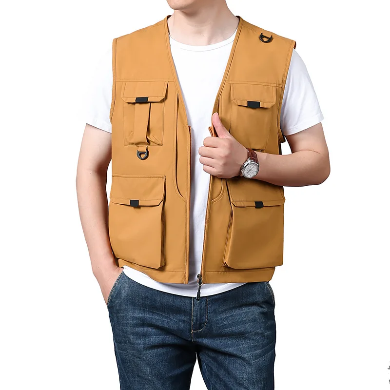 

Men's Multi-Pocket Outdoor Functional Tactical Fishing Photography Mountaineering Vest