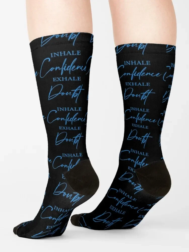 Inhale confidence exhale doubt emma lovewell quote classic tshirts Socks hockey luxe aesthetic Socks Men's Women's