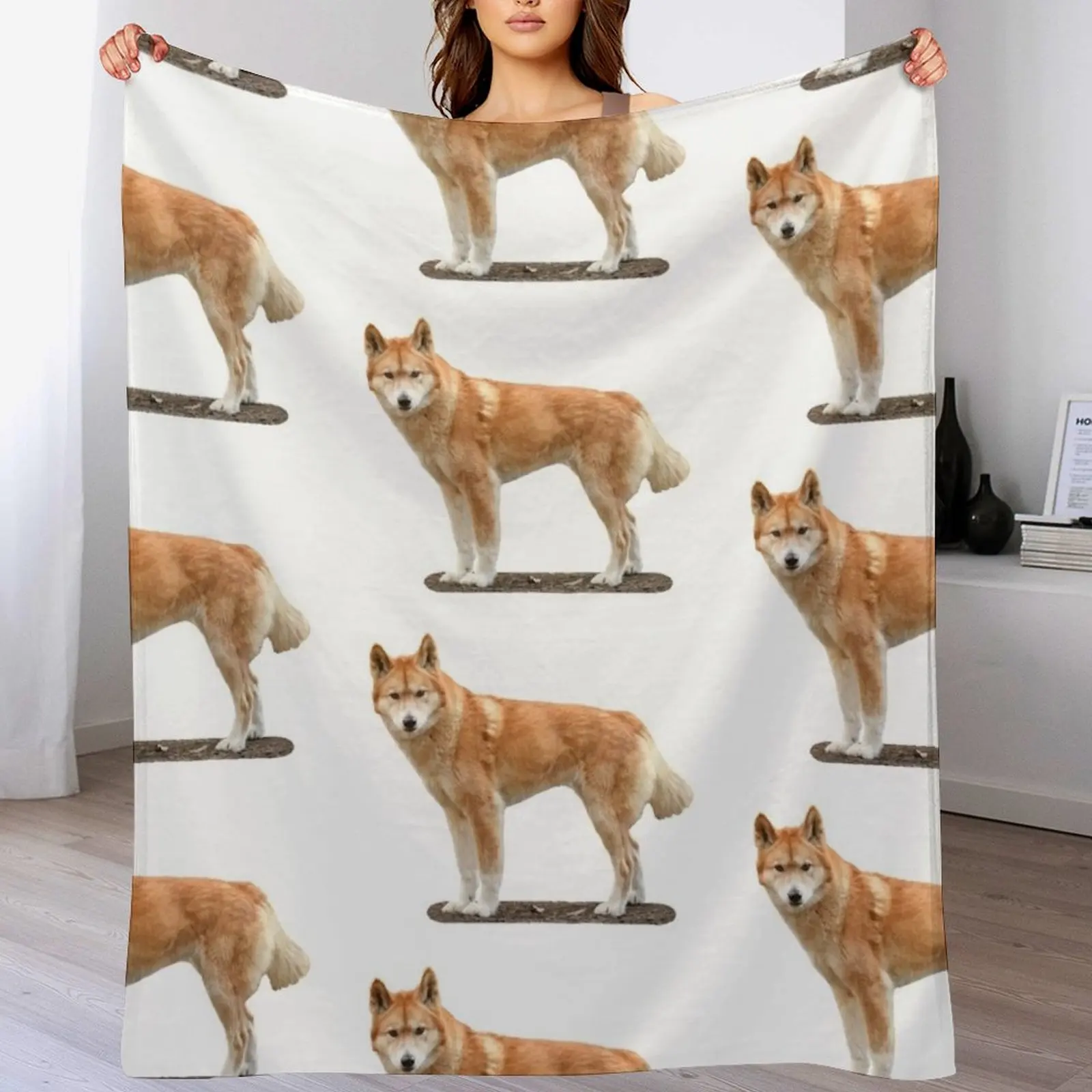 

Dingo Throw Blanket anime Decorative Throw for winter manga Blankets