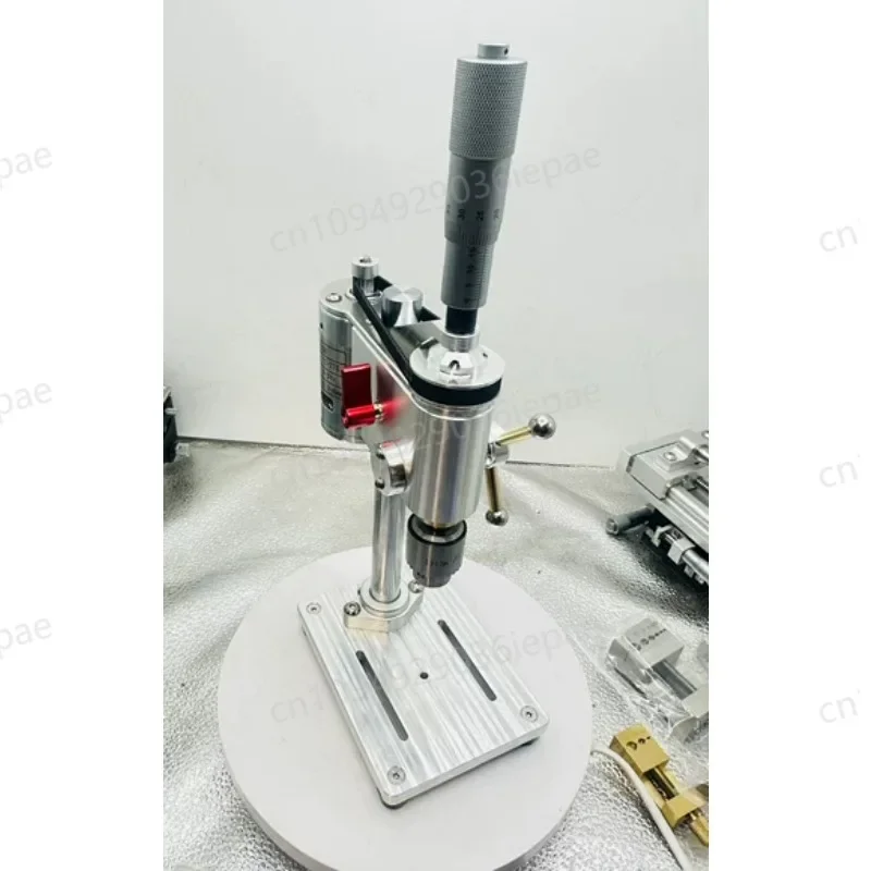 Micro Bench Drill Woodworking Mini Table Drill Machine High Precision Micro Drilling Machine Synchronous Belt 0.3-6.5mm 220v