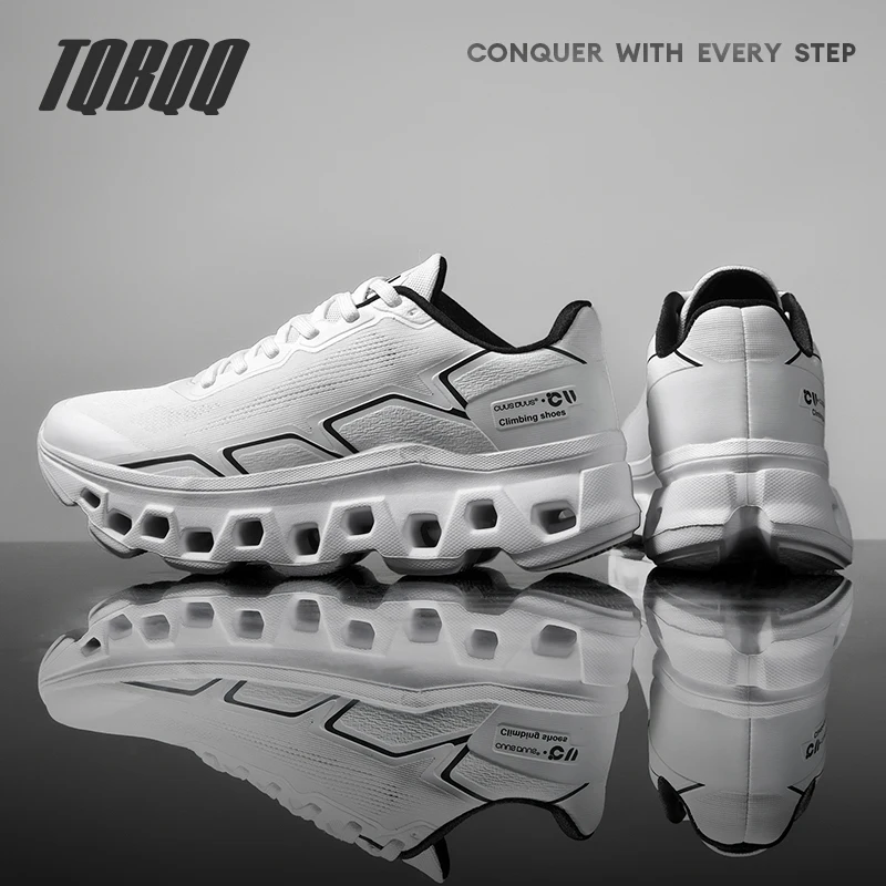 

Men's Supercritical EVA Cushion Running Shoes Non Slip Hollow Thick Platform Sports Shoes Training Fitness Casual Dad Sneakers