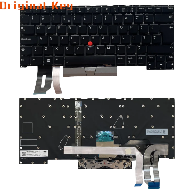 

Серебряная клавиатура с подсветкой для Lenovo Thinkpad T490s T495s SN20S33968 SN20S33944 SN20S33952 SN20S33978 SN20S33946 SN20S33950 SN20S3