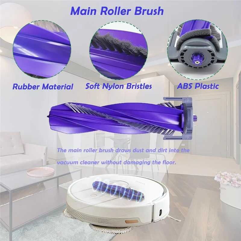 ABFI Substituição de acessórios de 16 peças para Narwal Freo X Ultra Robot Vacuum Kit completo de acessórios