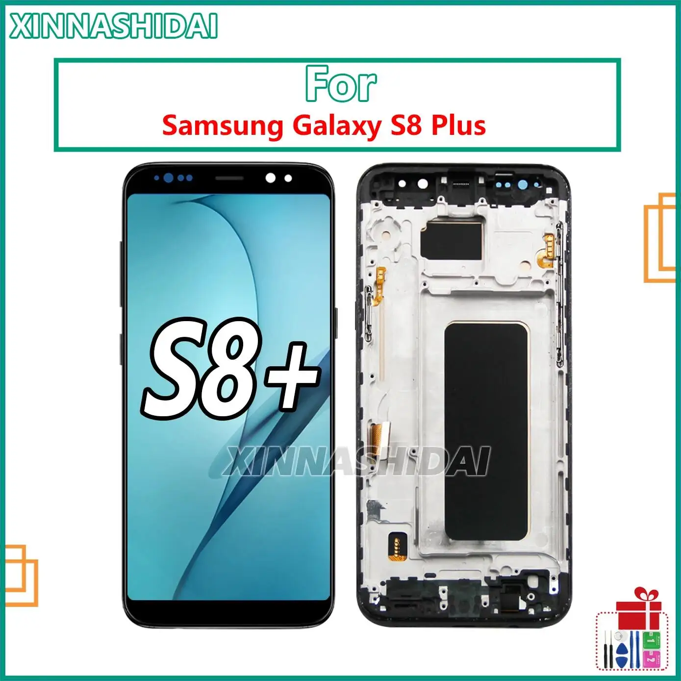 High Quality TFT For Samsung Galaxy S8 plus LCD Display Touch Screen Digitizer For Samsung S8 plus LCD With Frame