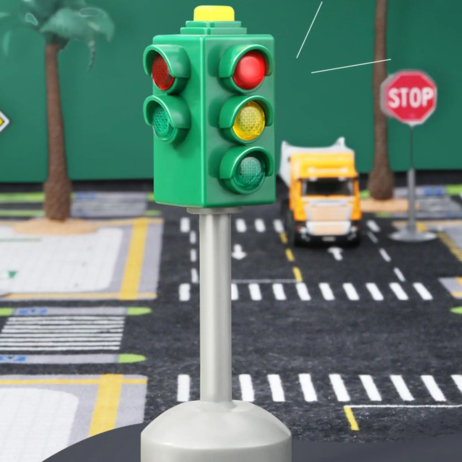 

Simulated Traffic Lights With Voice And Flashing LED Illuminated Traffic Education Signal Lights Safety Traffic Indicator