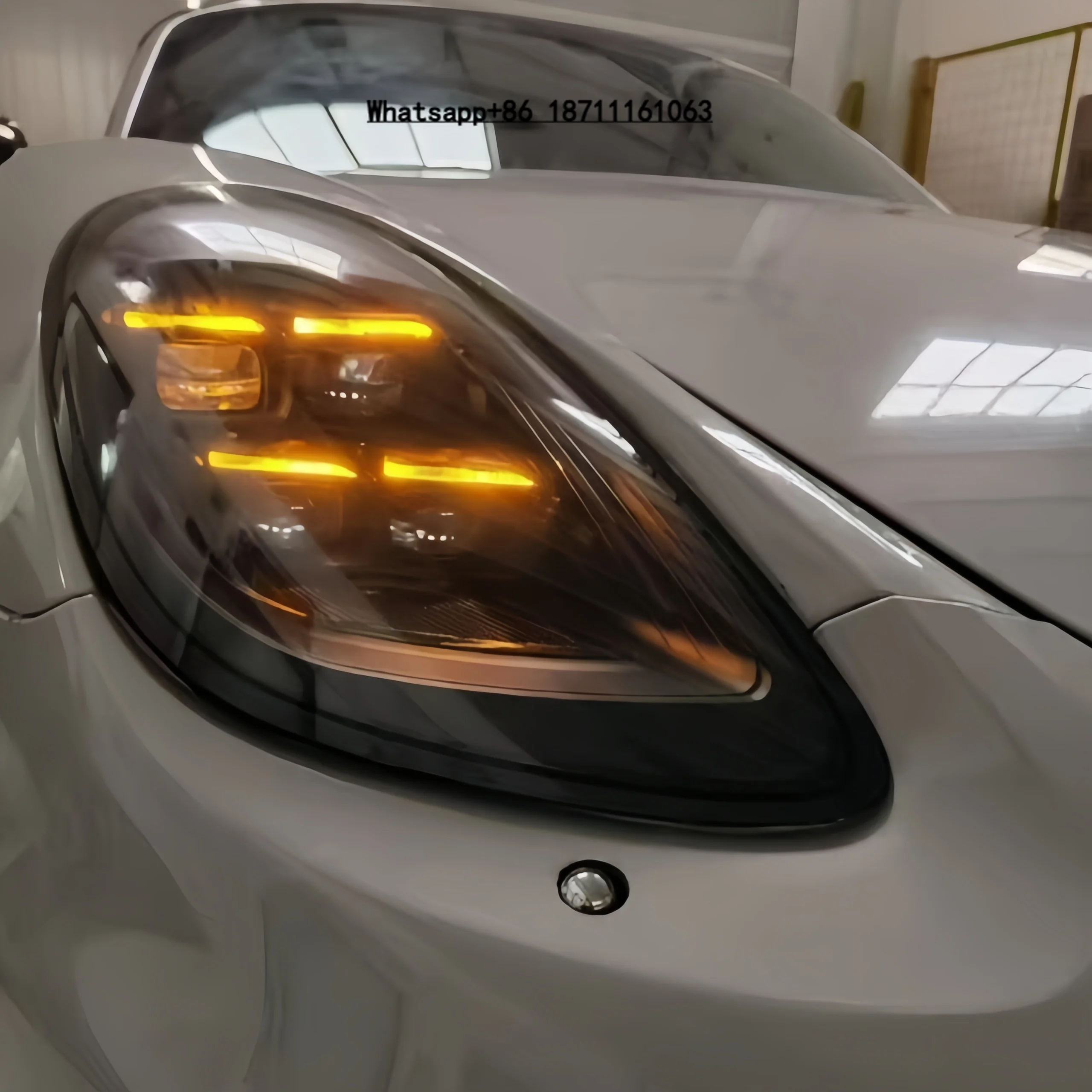 For 2012-2015 981 Boxster Cayman Car Modification Upgrade Headlights LED Headlights Front Bumper Headlights