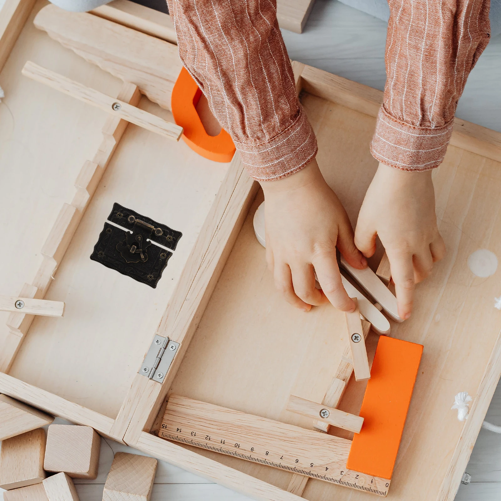 

Vintage Metal Hasp Buckle Durable Small Latch For Gift Box Jewelry Case Cabinet Closure Hardware Box Clasp Lock Part Wood Case