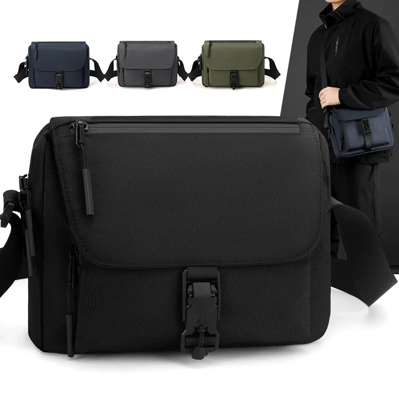 

Новая простая мужская сумка на одно плечо в деловом стиле, повседневный и легкий небольшой рюкзак, повседневная дорожная сумка через плечо