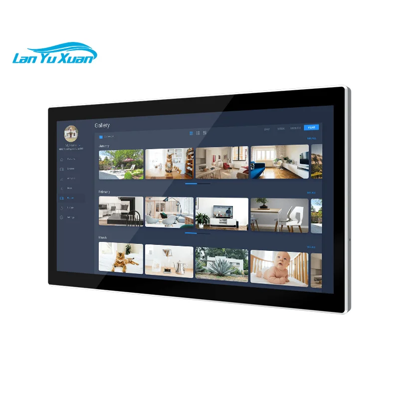 8 Inch Aluminum Case Android 11 RK3566 In-Wall Smart Home System Automation Control Panel