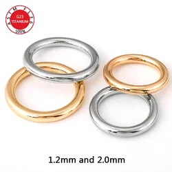 F136 Titanium Clicker 1.2mm and 2.0mm Thick Nose Ring Piercings Tragus Hinged Segment Cartilage Spiral Earring Septum Jewelry