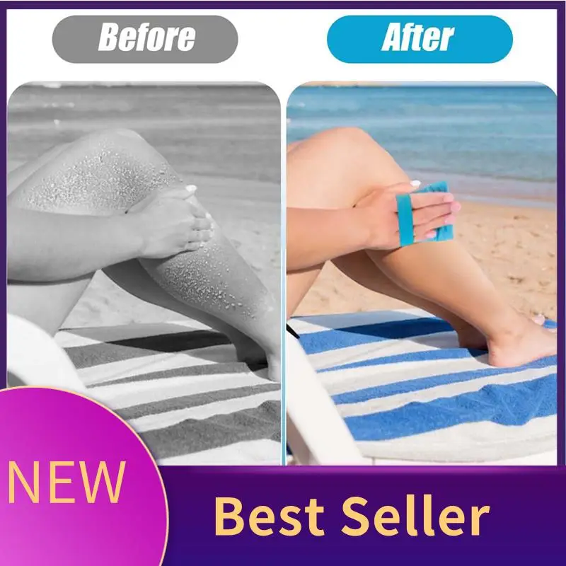 

ABLU-Sand Removal Bag Powder Pouch Sand Remover Brush Beach Vacation Camping Essentials
