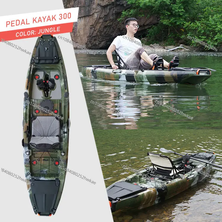 2023 Hot sell Sit On Top 8ft Pc Clear Ocean Boat Transparent Canoe Kayak Canoe Kayak One Person Pedal Kayak