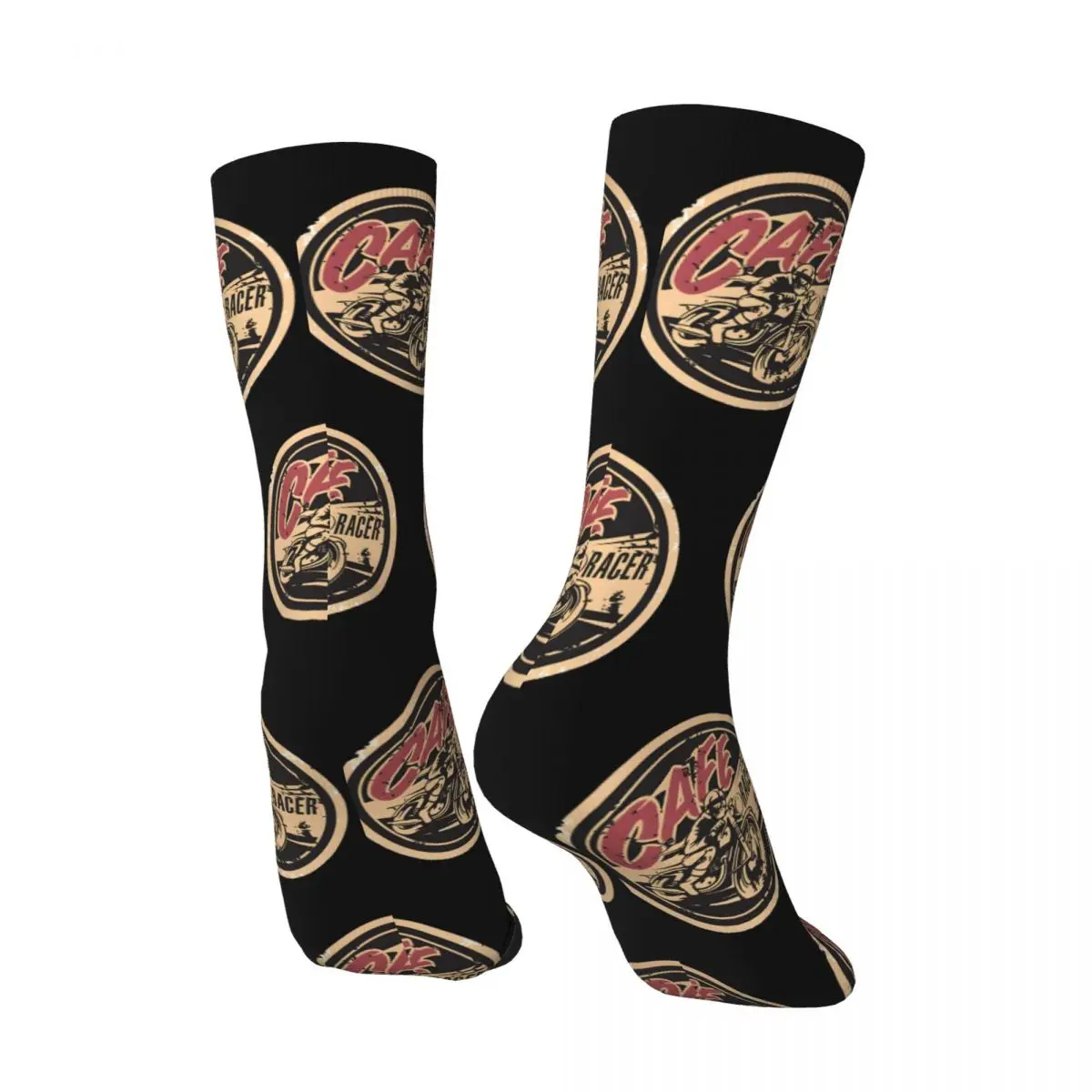 Retro Official Race Men's compression Socks Unisex Cafe Racer Street Style Seamless Printed Novelty Crew Sock