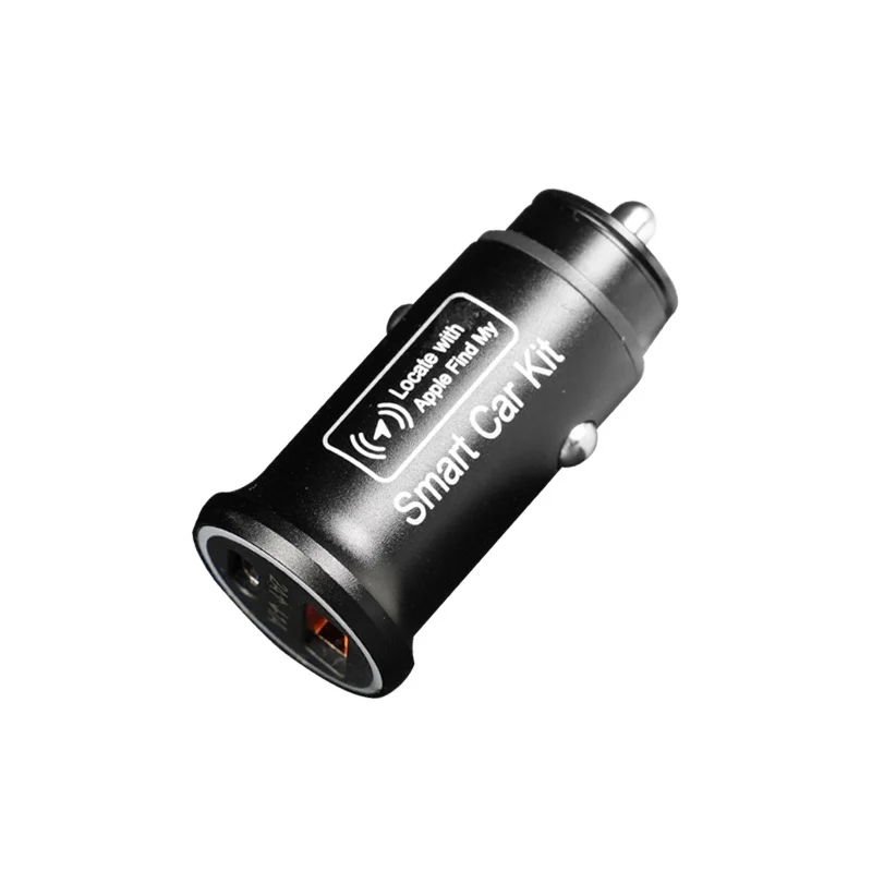 MFi Certification Wireless Locator GPS tracker Car Charger PD 20W USB Type-c Find Share Navigate Car Anti-loss for Apple Find My