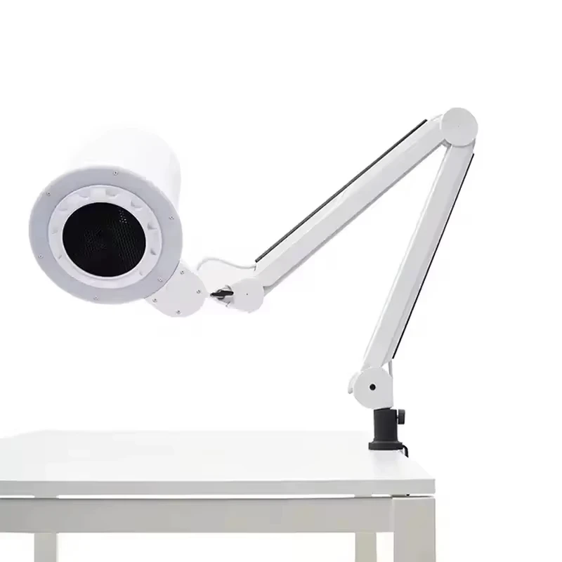 Nail dust collector for beauty salon, shadowless lamp, Oem, 4blanc professional customer, two-in-one