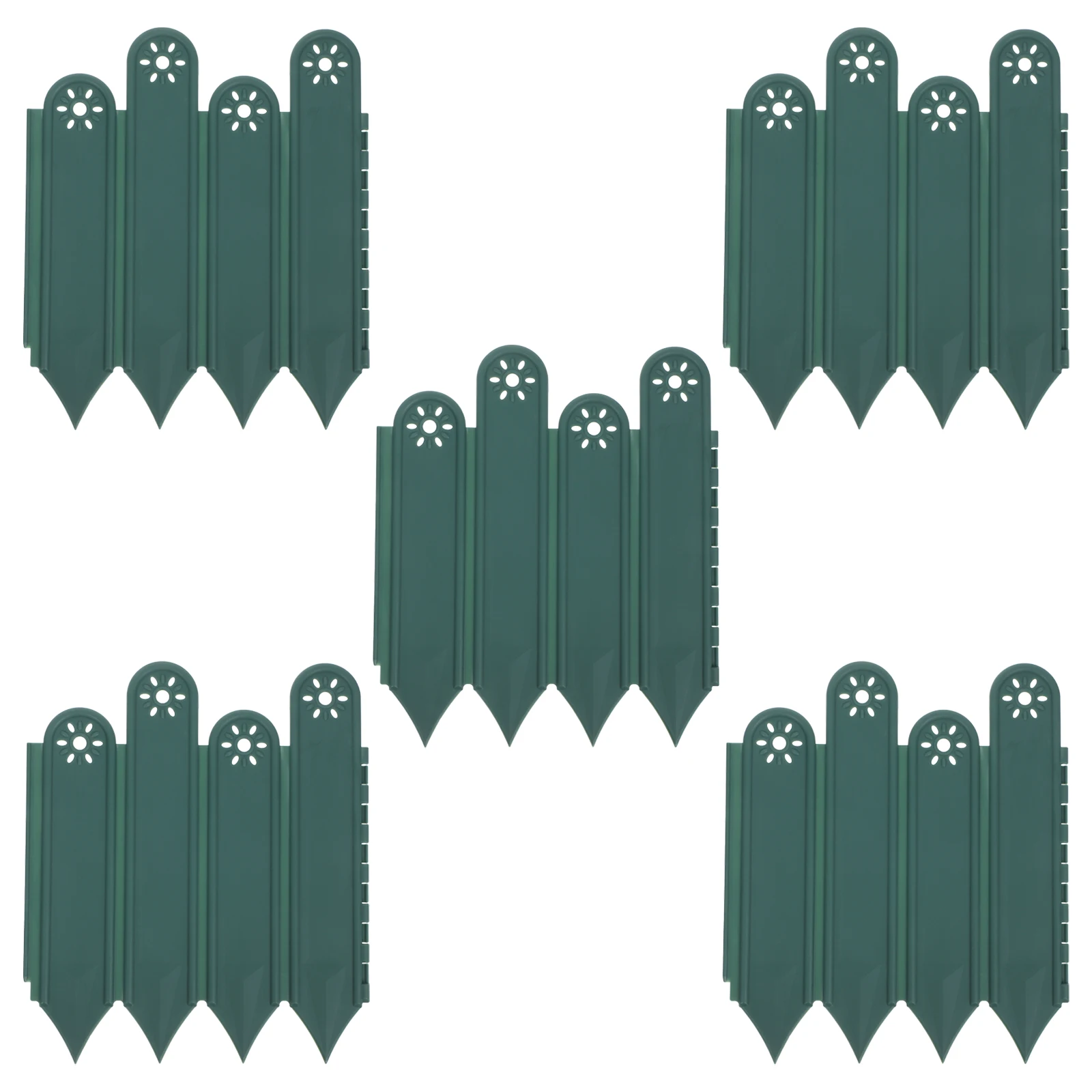 

5 Pcs Camping Outdoor Guardrail Baby Garden Bed Edging Border Pp Decorative Fencing