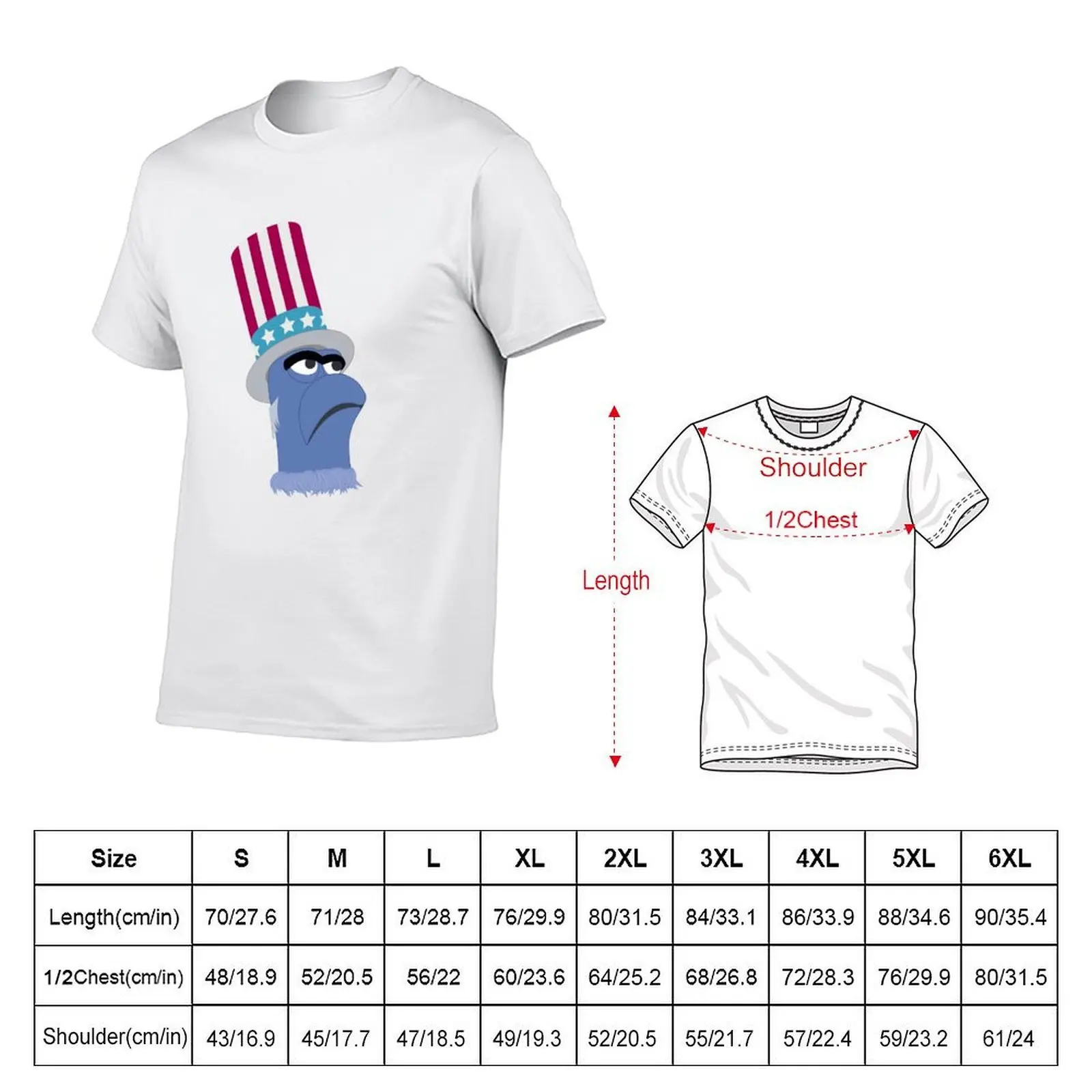 Sam The Eagle T-Shirt topping korean fashion t shirt men