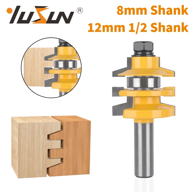 

YUSUN 8MM 12MM 12.7MM Shank Chamfer Cutter Router Bit Woodworking Milling Cutter For Wood Bit Face Mill Carbide Cutter End Mill