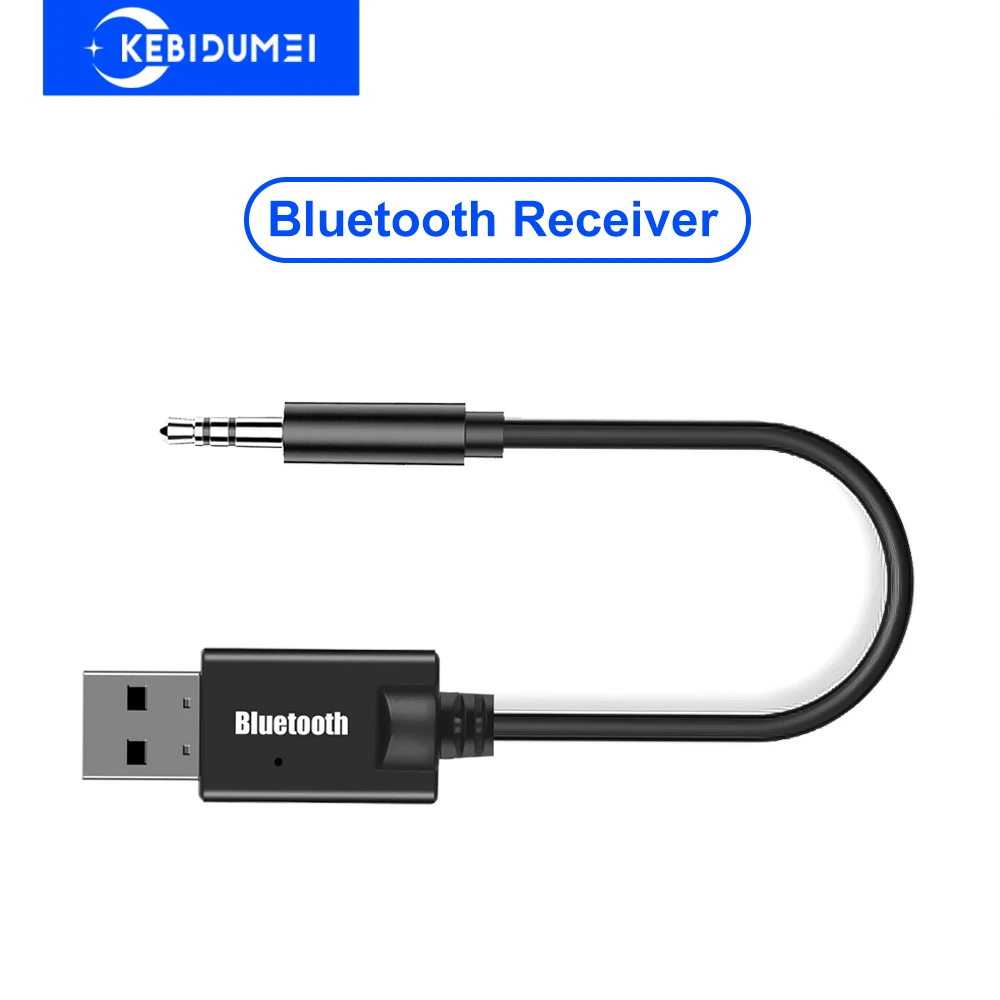 Bluetooth Audio Receiver Auto Audio Adapter USB Dongle 3,5 MM MP3 Musik Wireless Adapter für Laptop Tastatur FM Radio Lautsprecher