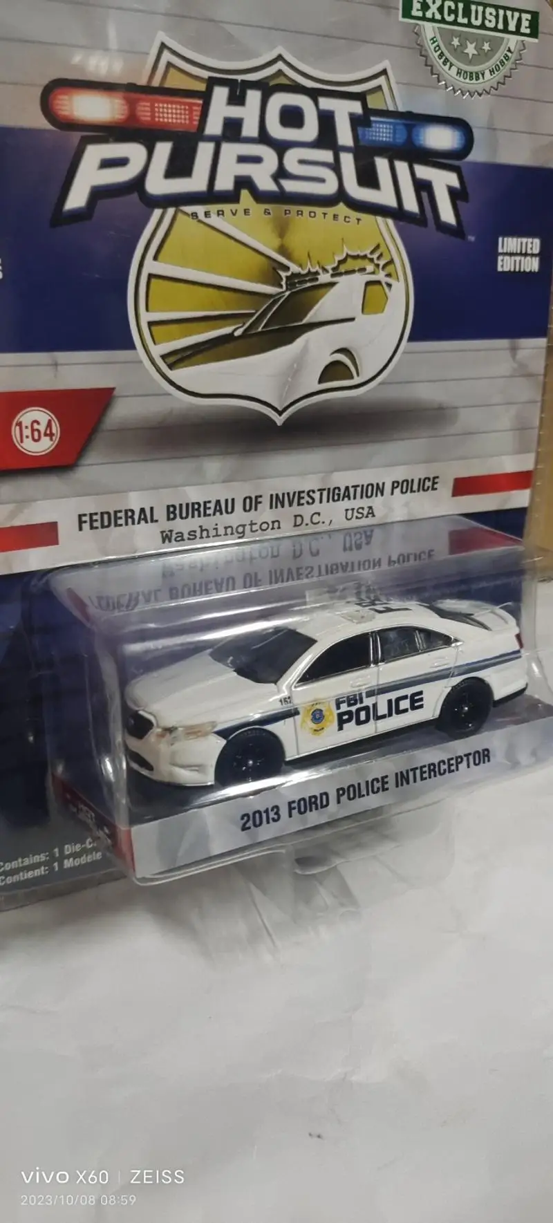 GreenLight 1/64 2013 ford police interceptor Collector Edition Metal Diecast Model Race Car Kids Toys Gift