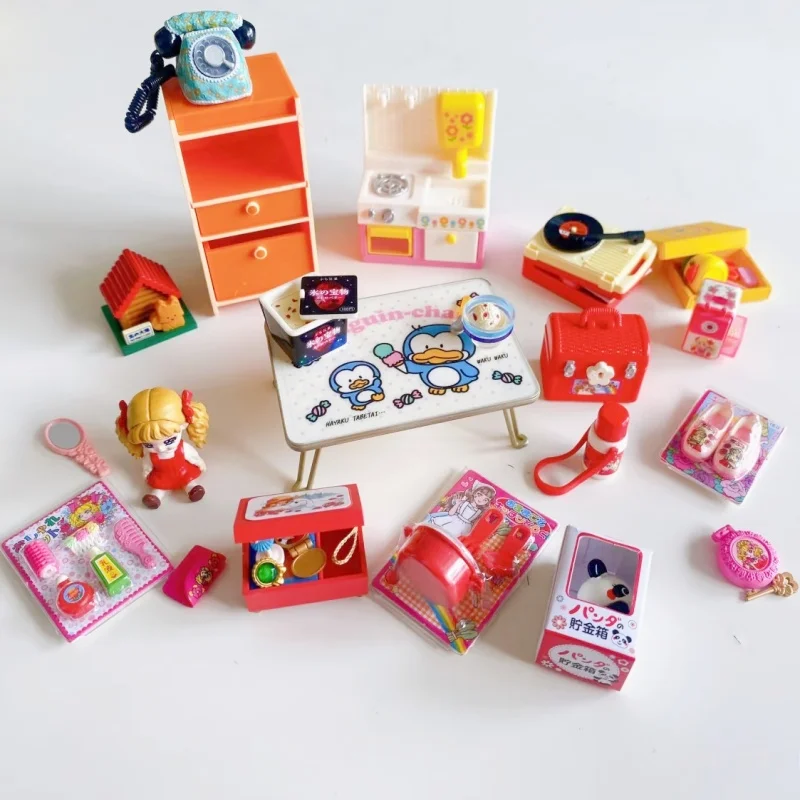 Nieuwe Anime Showa Retro Herinneringen Mijn Kamer Blind Box Action Figure Pvc Miniatuur Scène Model Standbeeld Rement Twisted Ei Gift Speelgoed