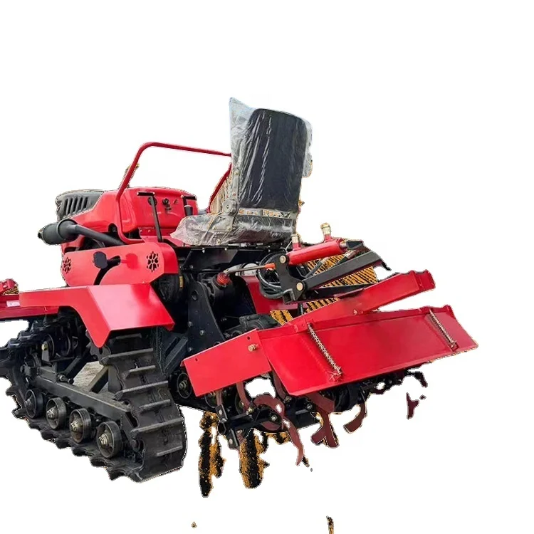 25HP Micro-Crawler Tractor Cultivators Mini Tiller Rotary Tiller Multi-Function Seat Farmland Rotary Tiller With Cheap Price