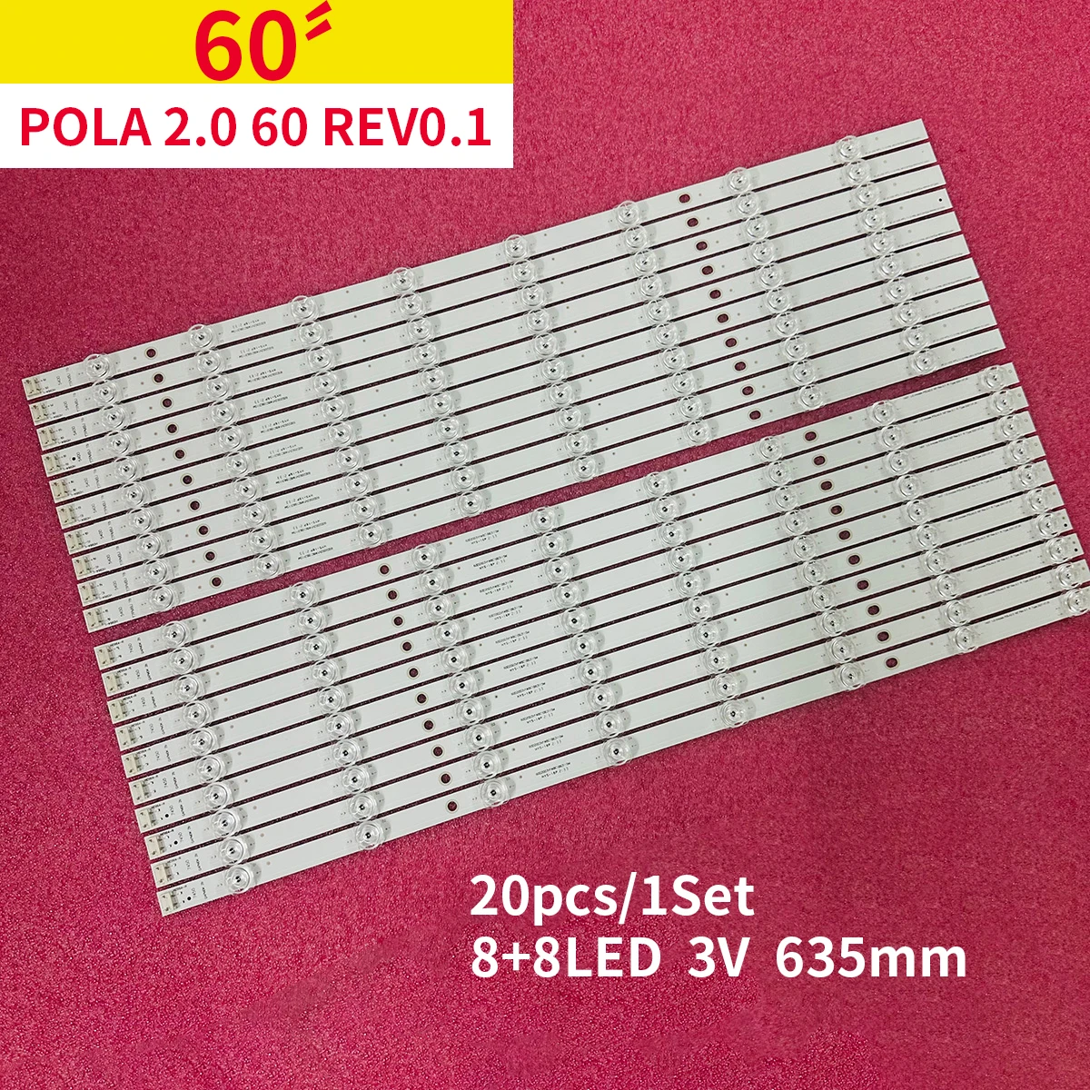 LED Backlight Strip For Pola 2.0 60 Inch 60LN5700 60LA6200 60LN5400 60LN5600 60LN5710 60LN6510 60LA620S 60LA620V 60LN549E