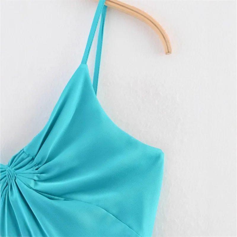 2025 봄 신상 여성복: 슬림핏, 캐주얼 스트랩, 하이엔드, 틈새 새틴, 섹시