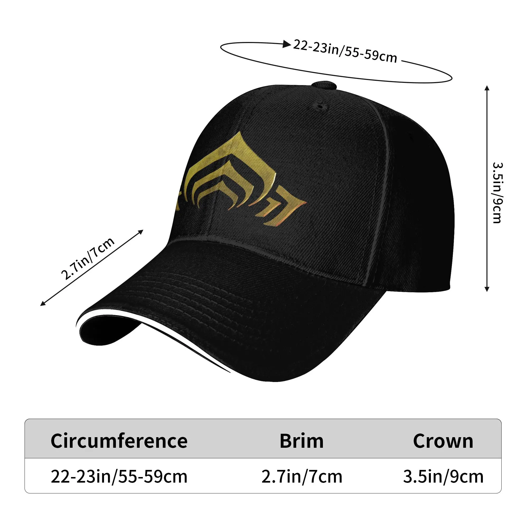 Summer Warframe Video Game  Baseball Cap  Outdoor Sport Casual Trucker Hat Men Custom Logo Sun Baseball Caps