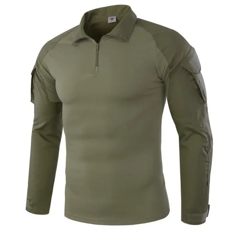 3XL Outdoor Sports Camo Long Sleeve Uniform Tops Army Fans Hunting Camping Training Breathable Tactical Military Clothes Shirt