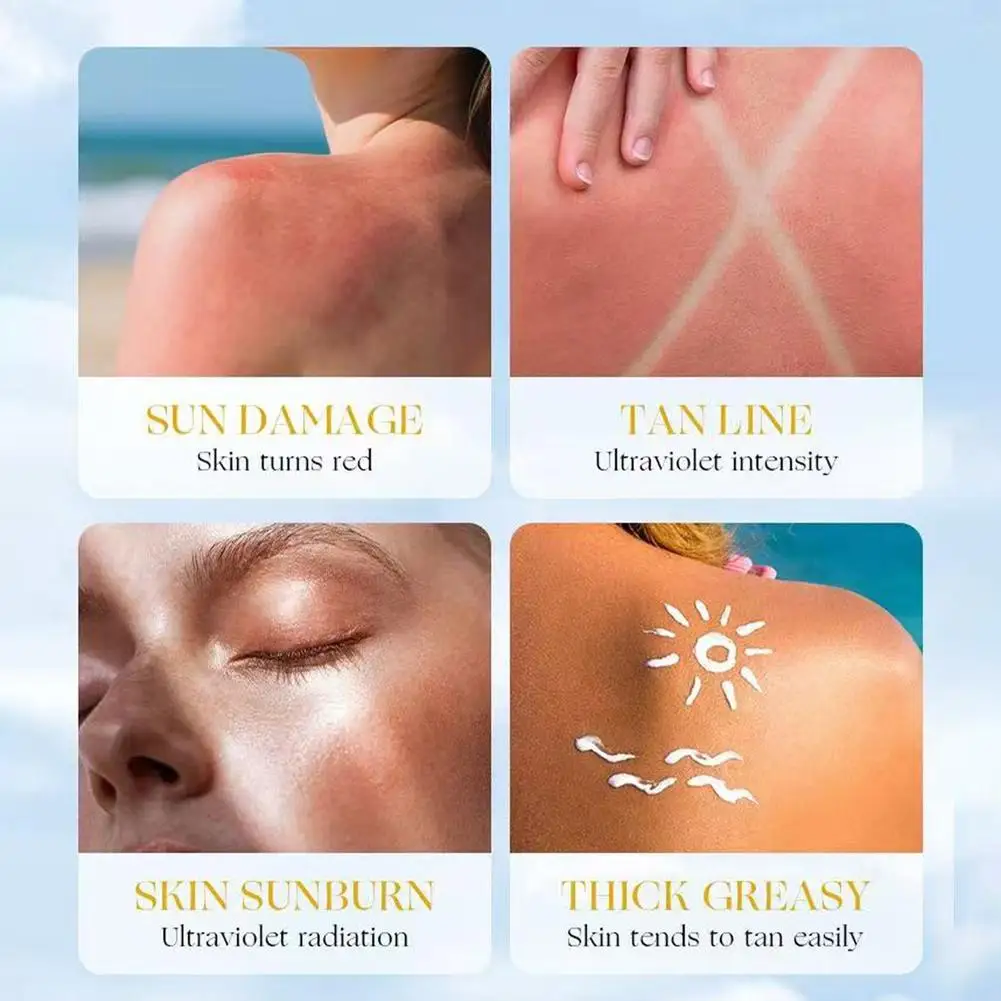 HEKO BEAUTY Collagen Sunscreen SPF 90+ PA+++ Dry Touch Sunblock 50g Matte Oil Control Waterproof Face Body Skin Protective Cream