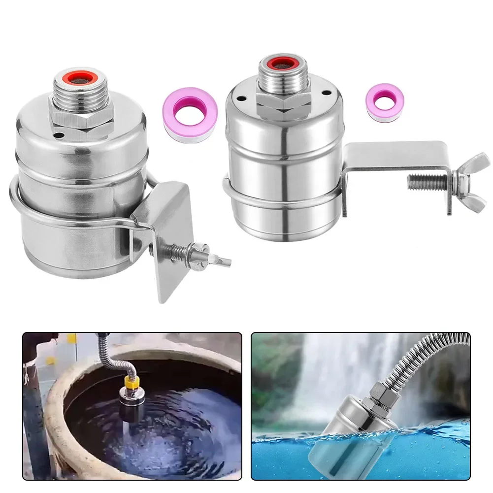 Automatic Water Level Controller Stainless Steel Float Ball Valve for Water Tanks and Towers Valve with G1/2 Inch Inlet