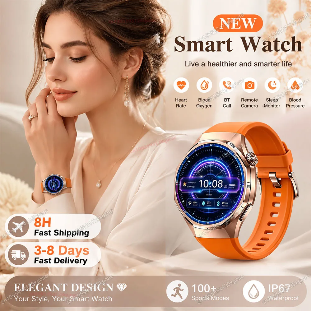 Global Version Watch 5 Pro Smart Watch 1.53Inch AMOLED Display Screen Bluetooth Call GPS Sport Tracker Smartwatch Men Women Ht22