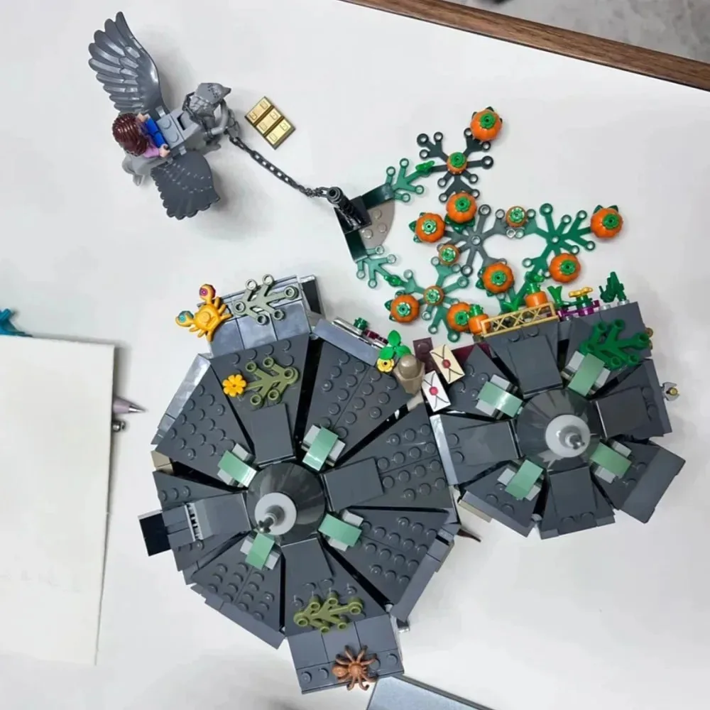 Moc filme magia mundo cabine & buckbeak resgate casa 75947 blocos de construção conjunto, fantasia castelo diy brinquedos educativos para crianças, ch