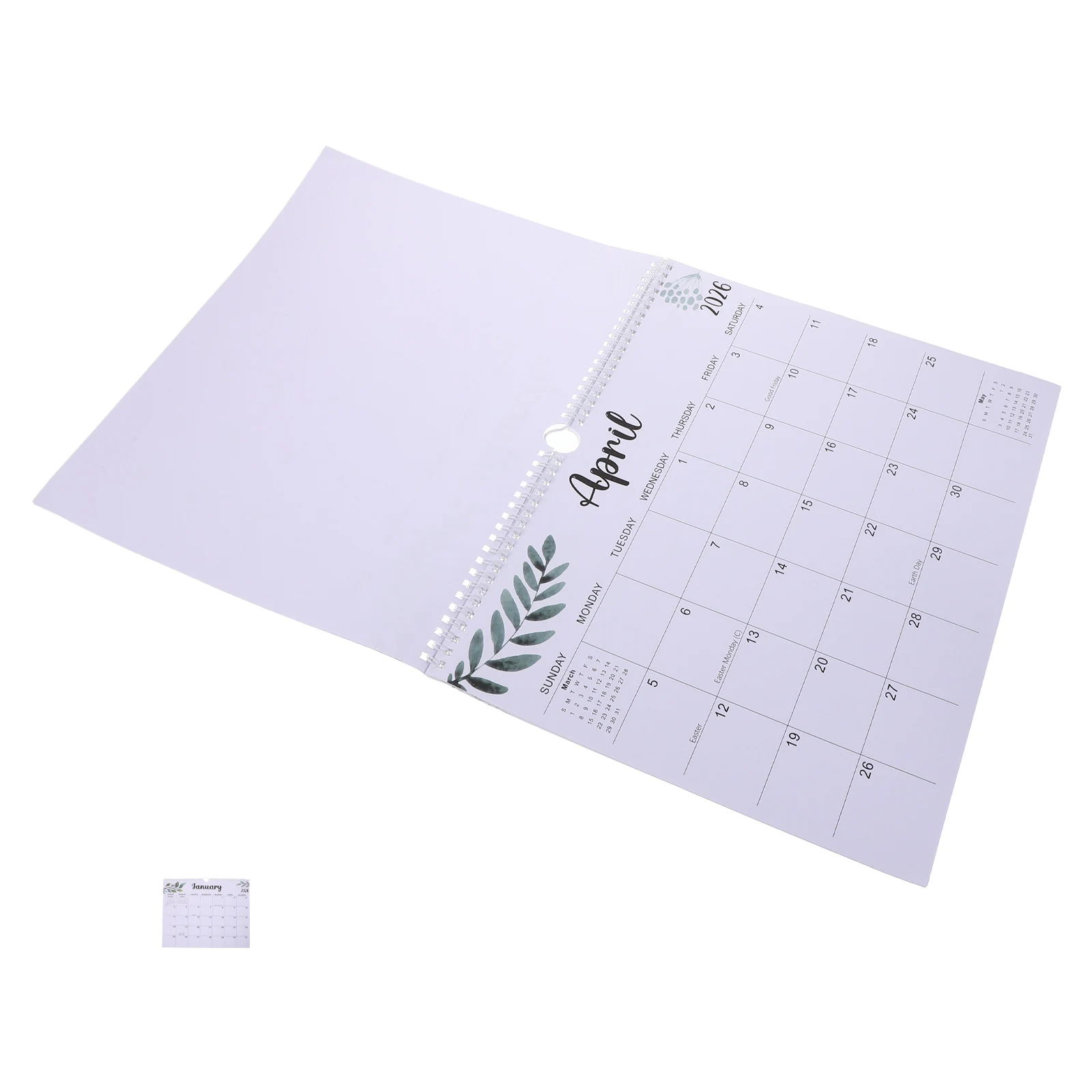 

Настенный календарь на 18 месяцев 2026-2027, ежемесячный планировщик на спирали, органайзер для дома и офиса, настенный календарь на месяц