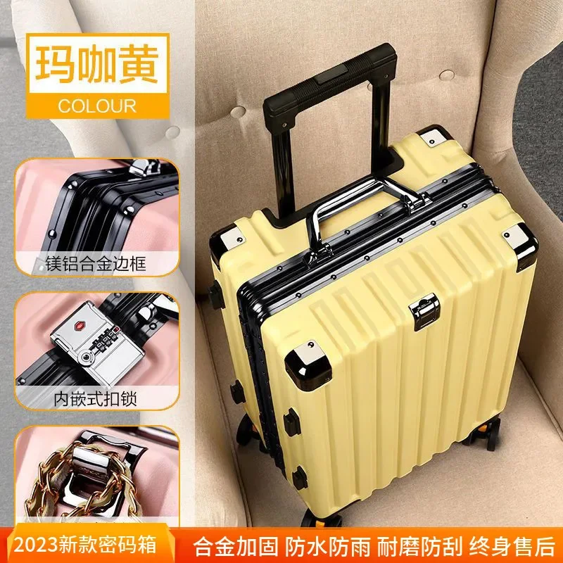 New fashion trolley luggage carry-on pull rod suitcase 20 men\'s student universal wheel women 24 travel luggage password 28 box