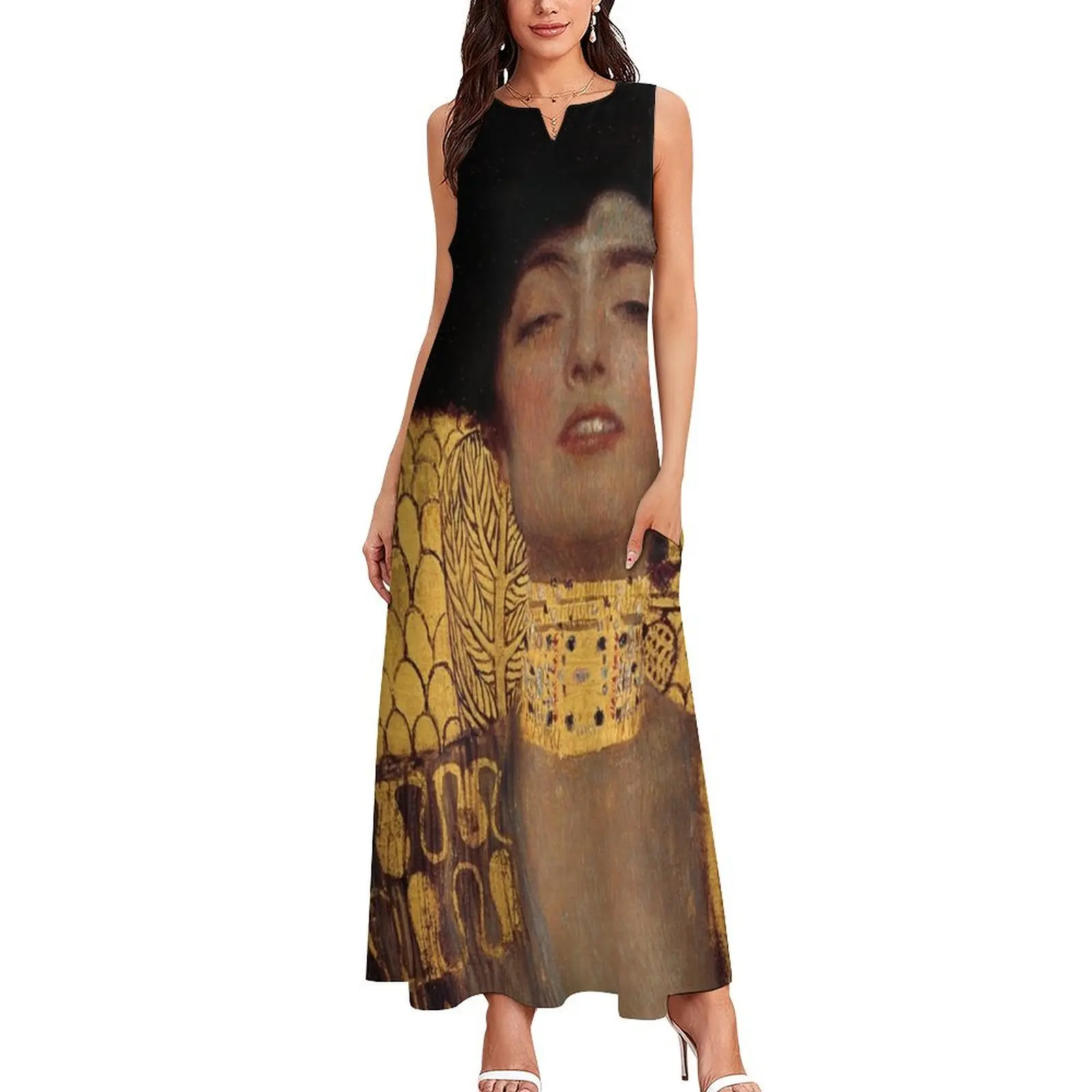 Gustav Klimt: Judith and the Head of Holofernes, 1901 Long Dress summer dresses for women 2024 dress women summer