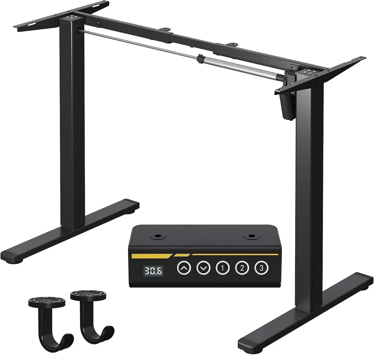 Adjustable Electric Standing Desk Frame, Height & Length Adjustable for 63