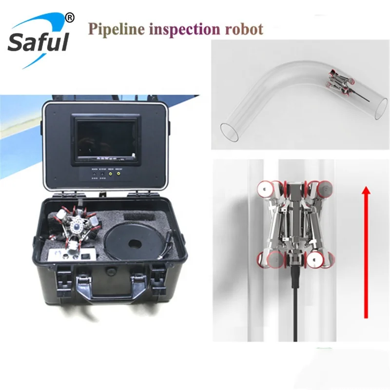 Dispositivo robot per telecamera fognaria per ispezione scarico cingolato tubo impermeabile IP68