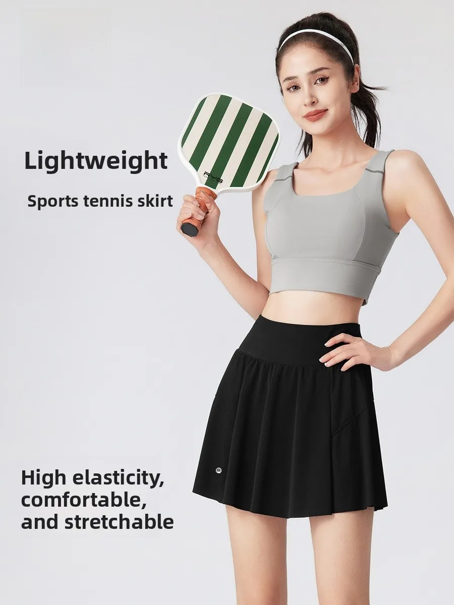 

Helena 2026 New Tennis Anti-Light Slimming Half Skirt Quick Dry Sport Women's High Waist Breathable Nylon Polyester Fiber