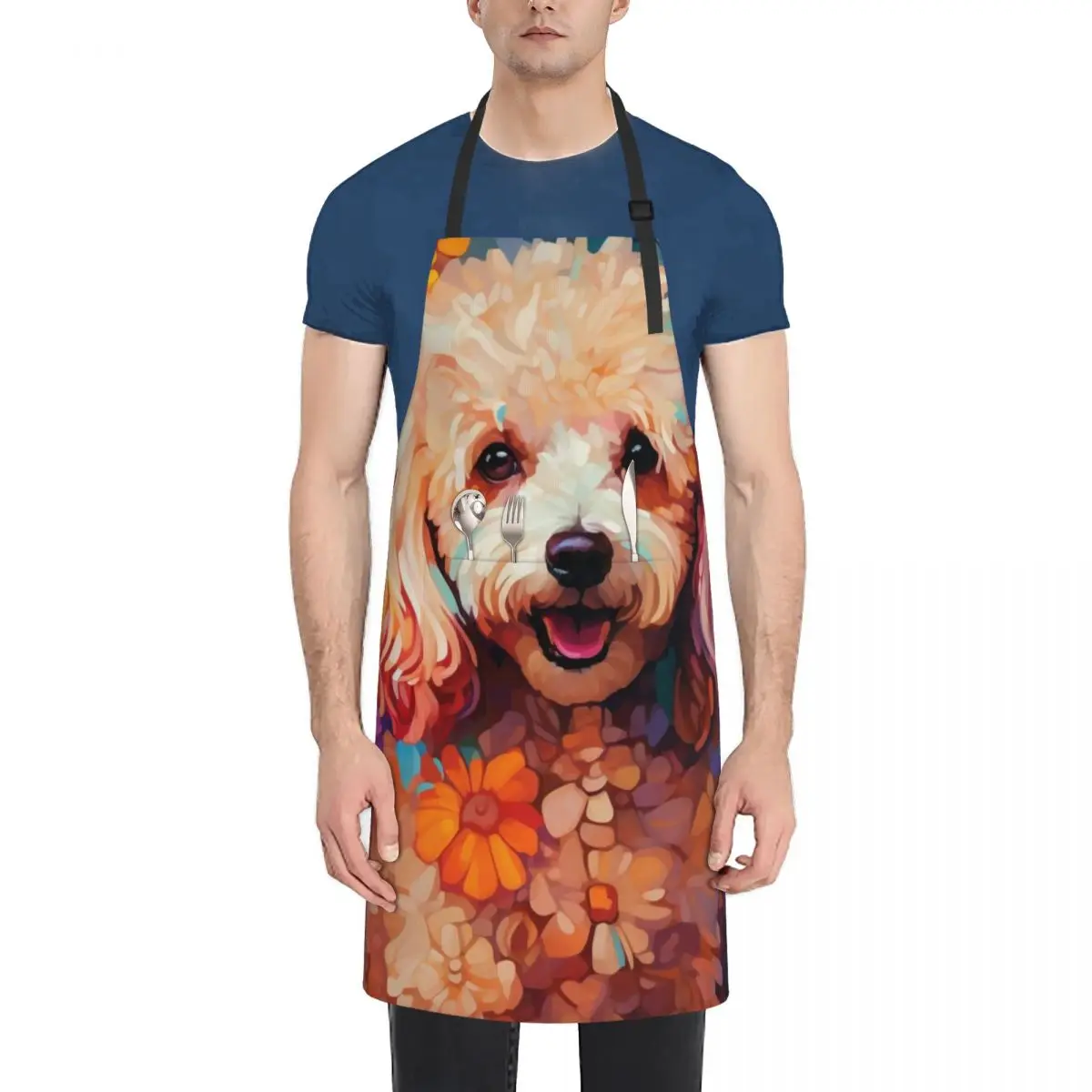 

The Joy of a Poodle Apron Kitchens Accessories useful gadgets for home For Man Apron