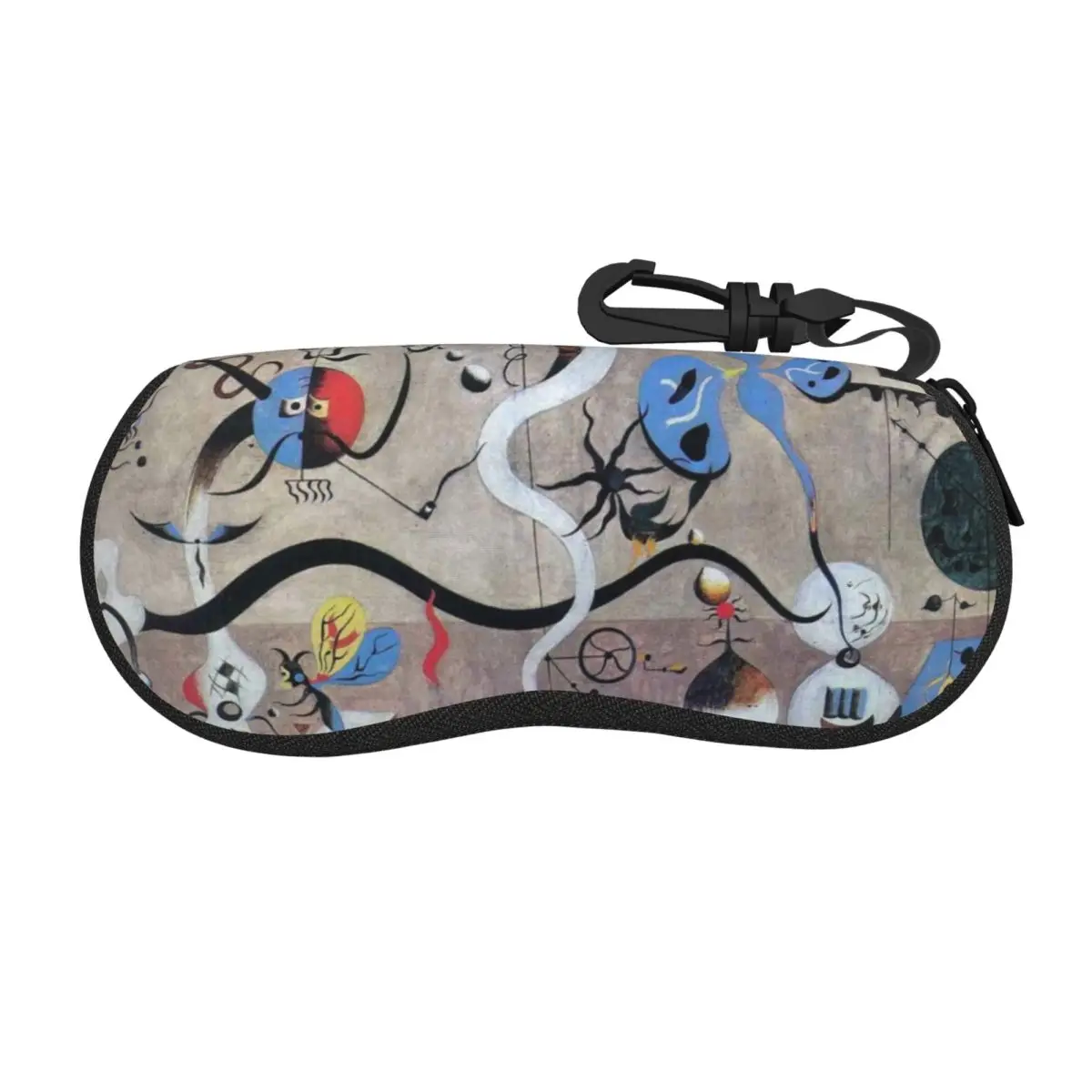 Estuche personalizado para gafas de concha de arte abstracto de Joan Miro, estuche para gafas surrealismo fresco para hombres y mujeres, estuche para gafas de sol