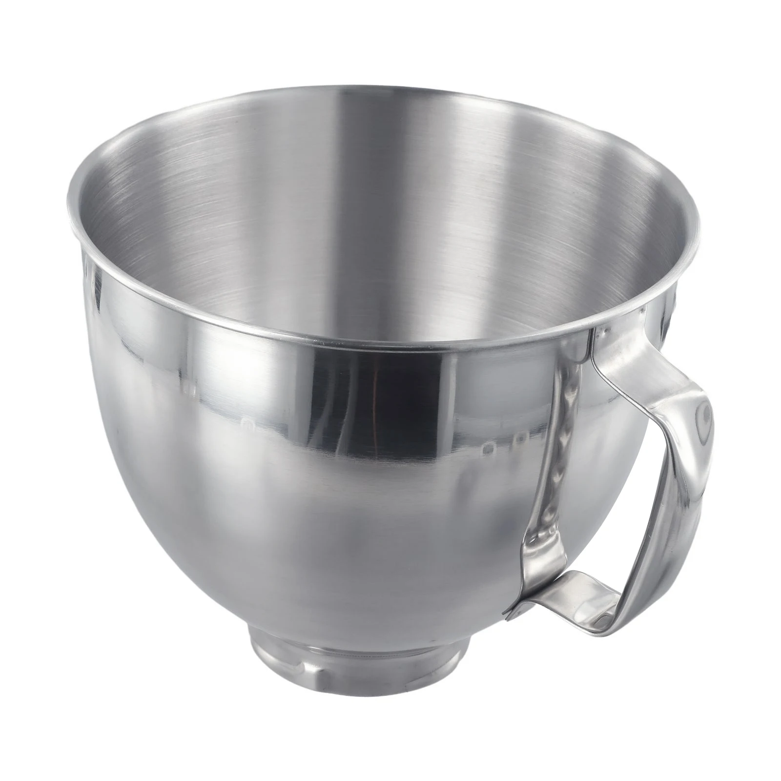 Stainless Steel Mixing Bowl 4.5QT 5QT Silver For Stand Mixer K45SS KSM75 KSM150 KSM165 Dishwasher Safe Kitchen Accessories