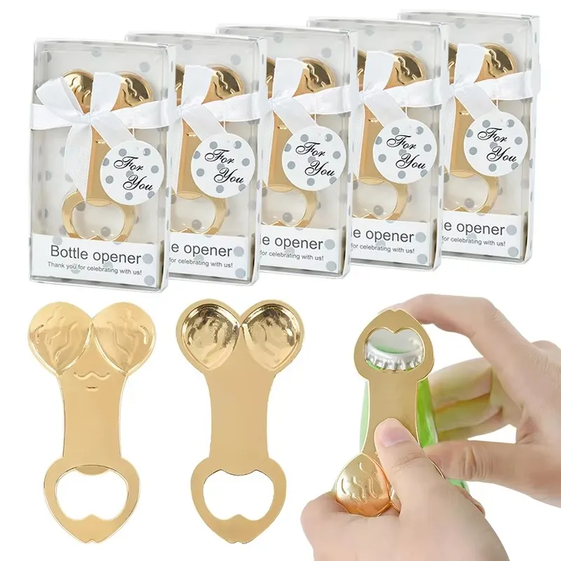 Alloy Funny Penis Beer Opener Bridal Shower Wedding Drink Lid Remover Bottle Openers Hen Night Favor Party Gift