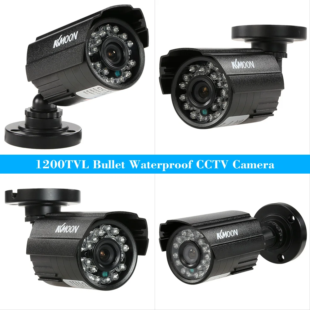 1200TVL CCTV  Camera 24 IR Lamps Night Vision 1/3 CMOS IR-CUT Waterproof For Home Security PAL System Waterproof Dvr