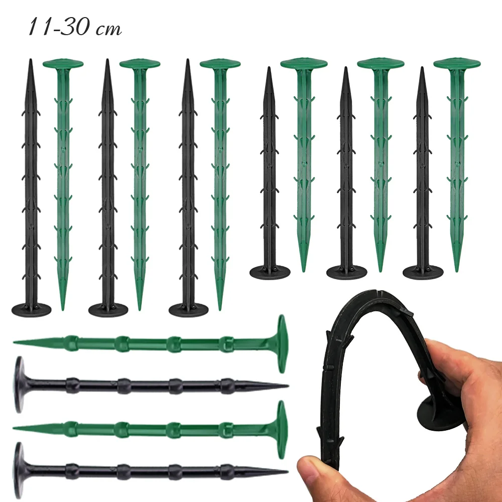 5-50PCS Garden Landscaping Stakes PP Landscape Anchoring Spikes Landscape Pins Hold Down Tent Tarps Net Fabric Edge Fence Stake